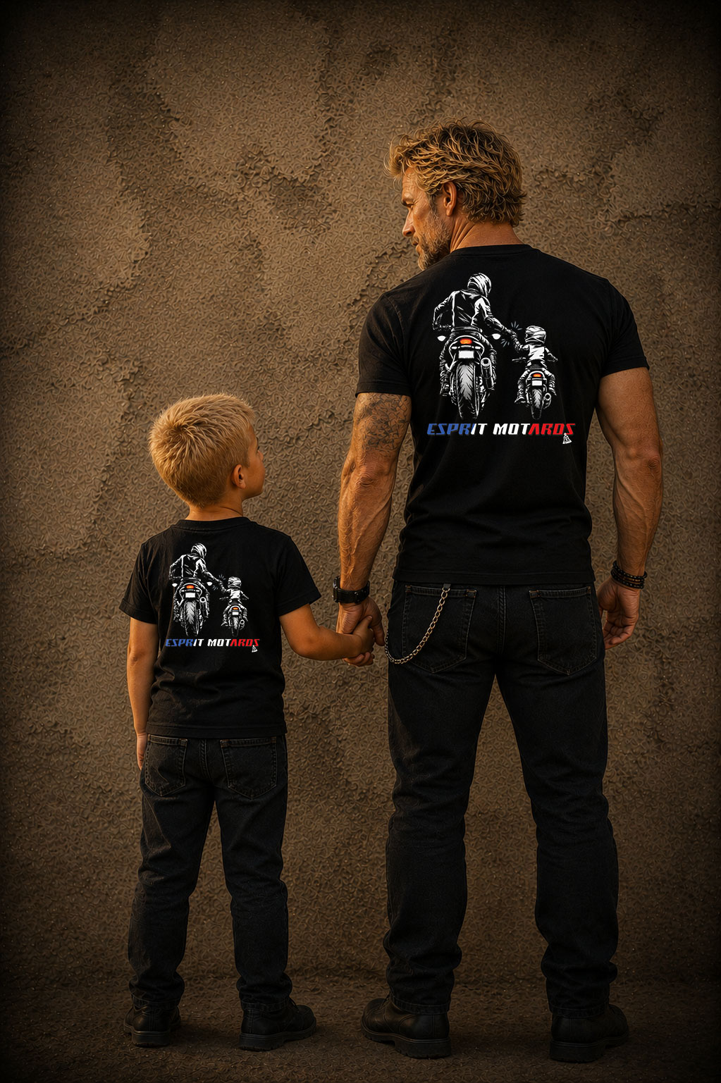 T-Shirt Enfant – Père & Fils – L’Héritage Motard – Image 4