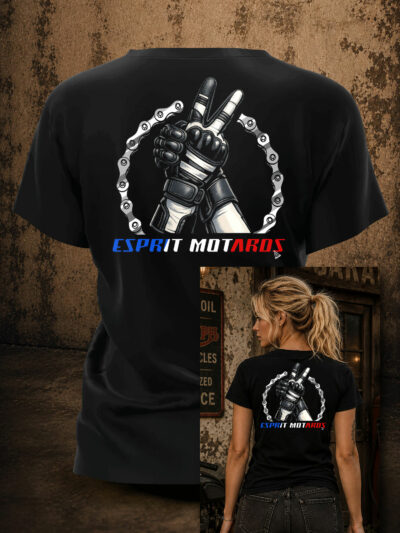 T-Shirt Femme - Le Geste qui Nous Rassemble – Logo Officiel Esprit Motards