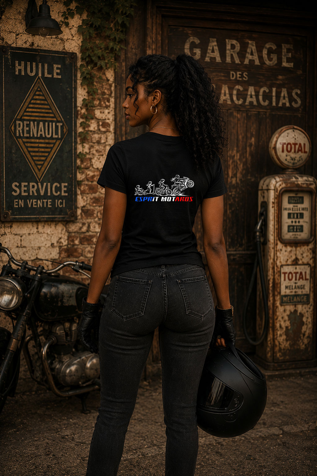 T-Shirt Femme - Née pour Rouler – Image 3