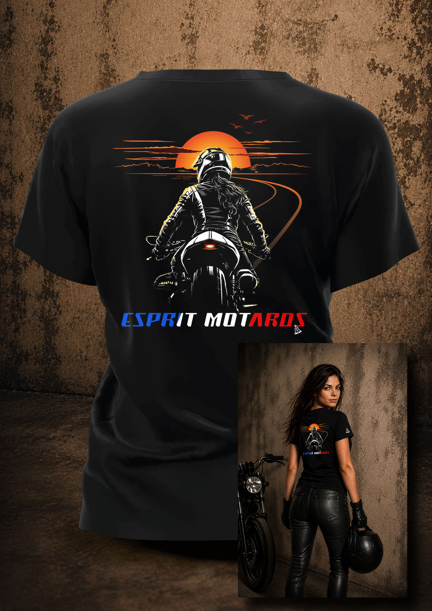 T-Shirt Femme - couché de soleil
