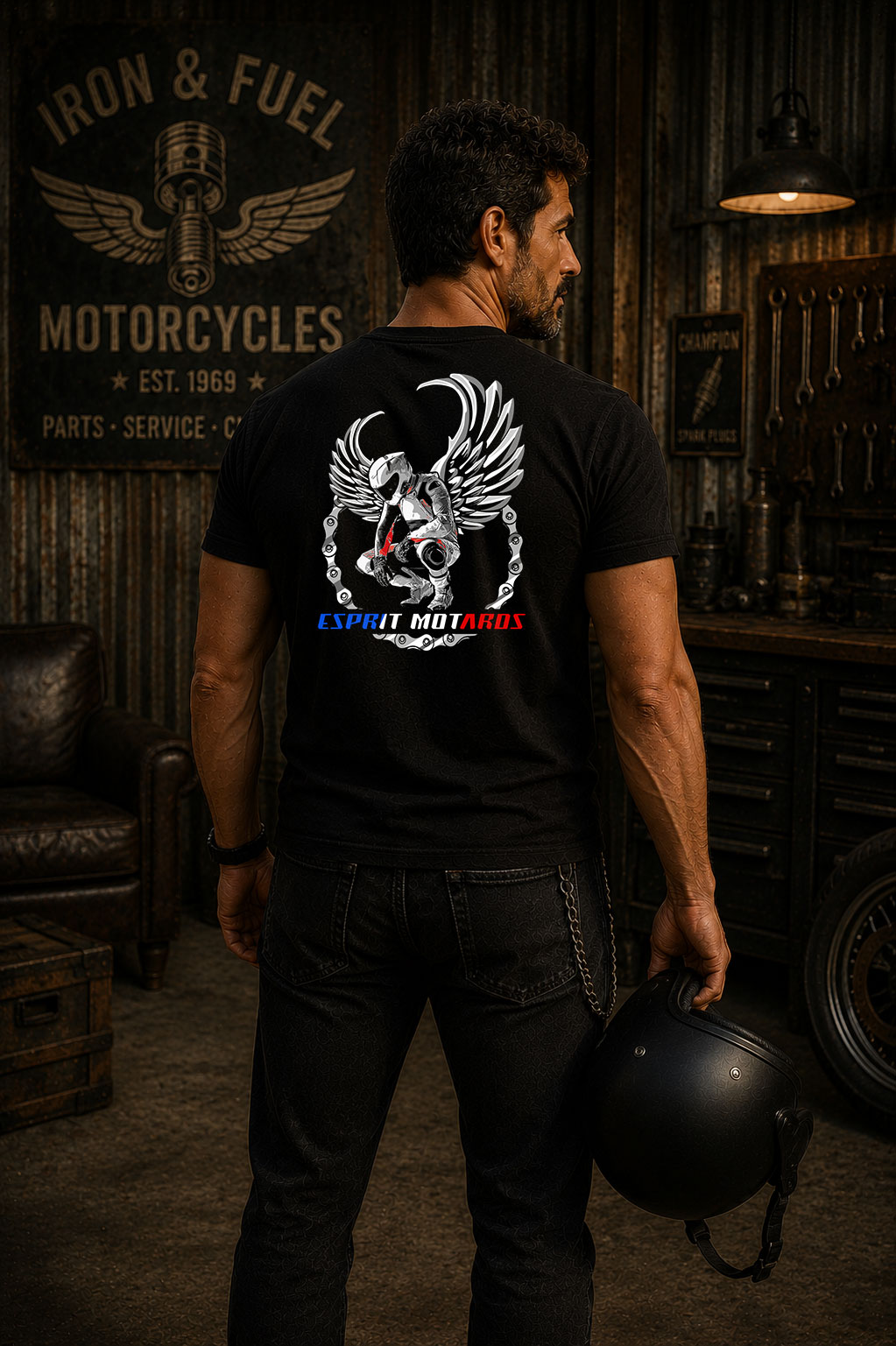 T-Shirt Homme - L'Ange de la Route – Image 2