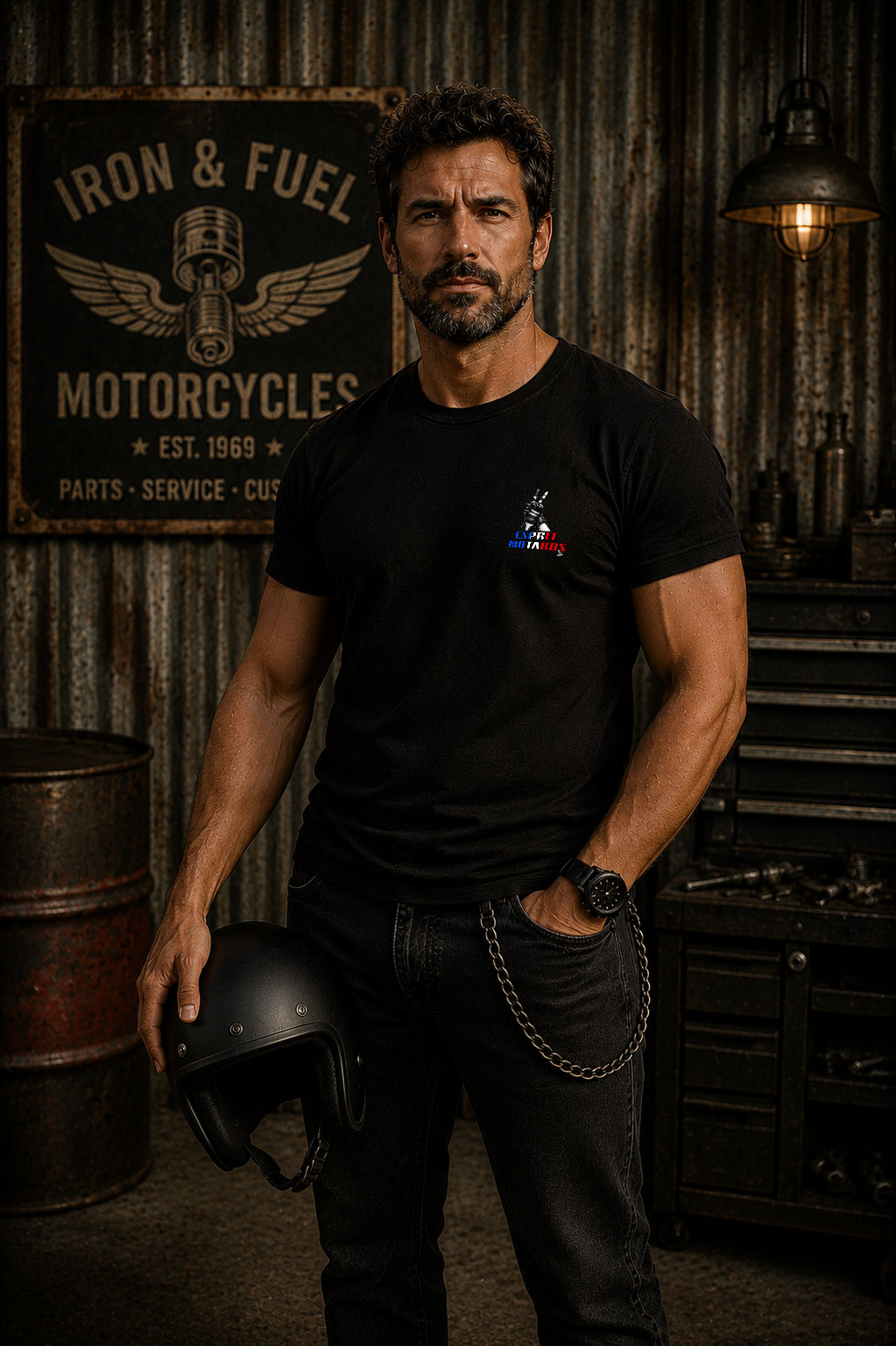 T-Shirt Homme - L'Ange de la Route – Image 3