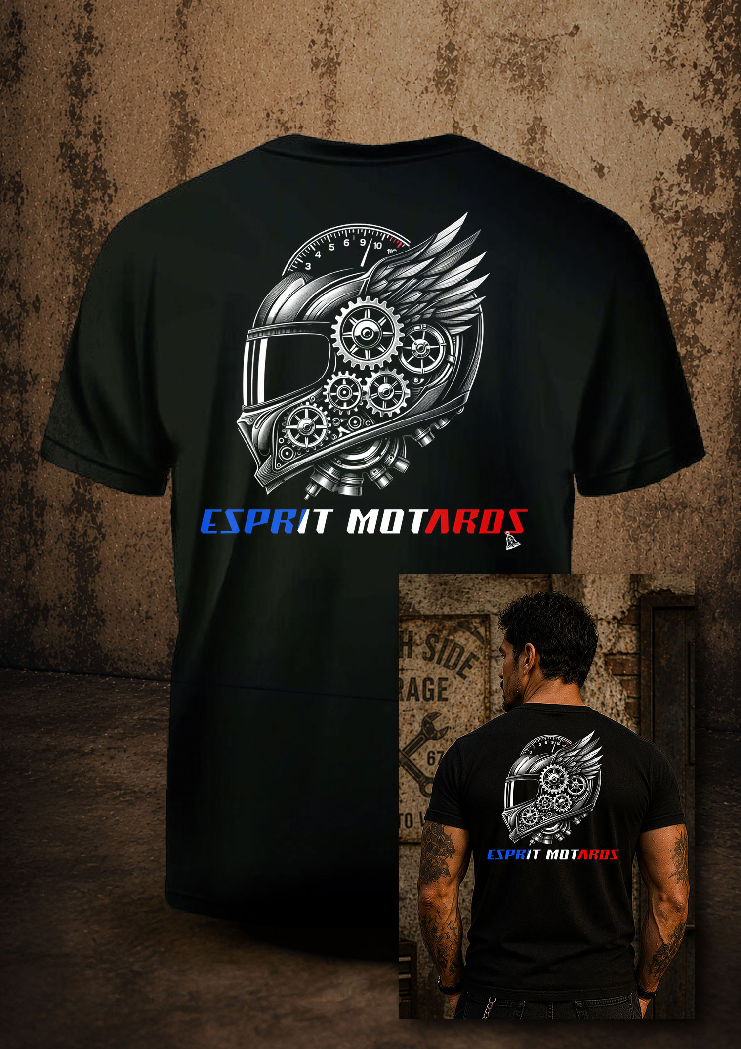 T-Shirt Homme - L'Esprit Motard