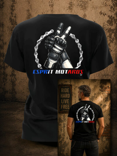 T-Shirt Homme - Le Geste qui Nous Rassemble – Logo Officiel Esprit Motards