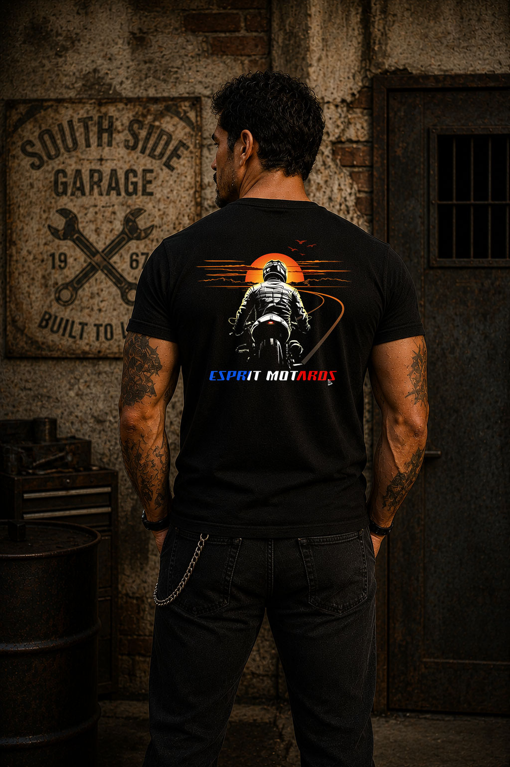 T-Shirt Homme - couché de soleil – Image 2