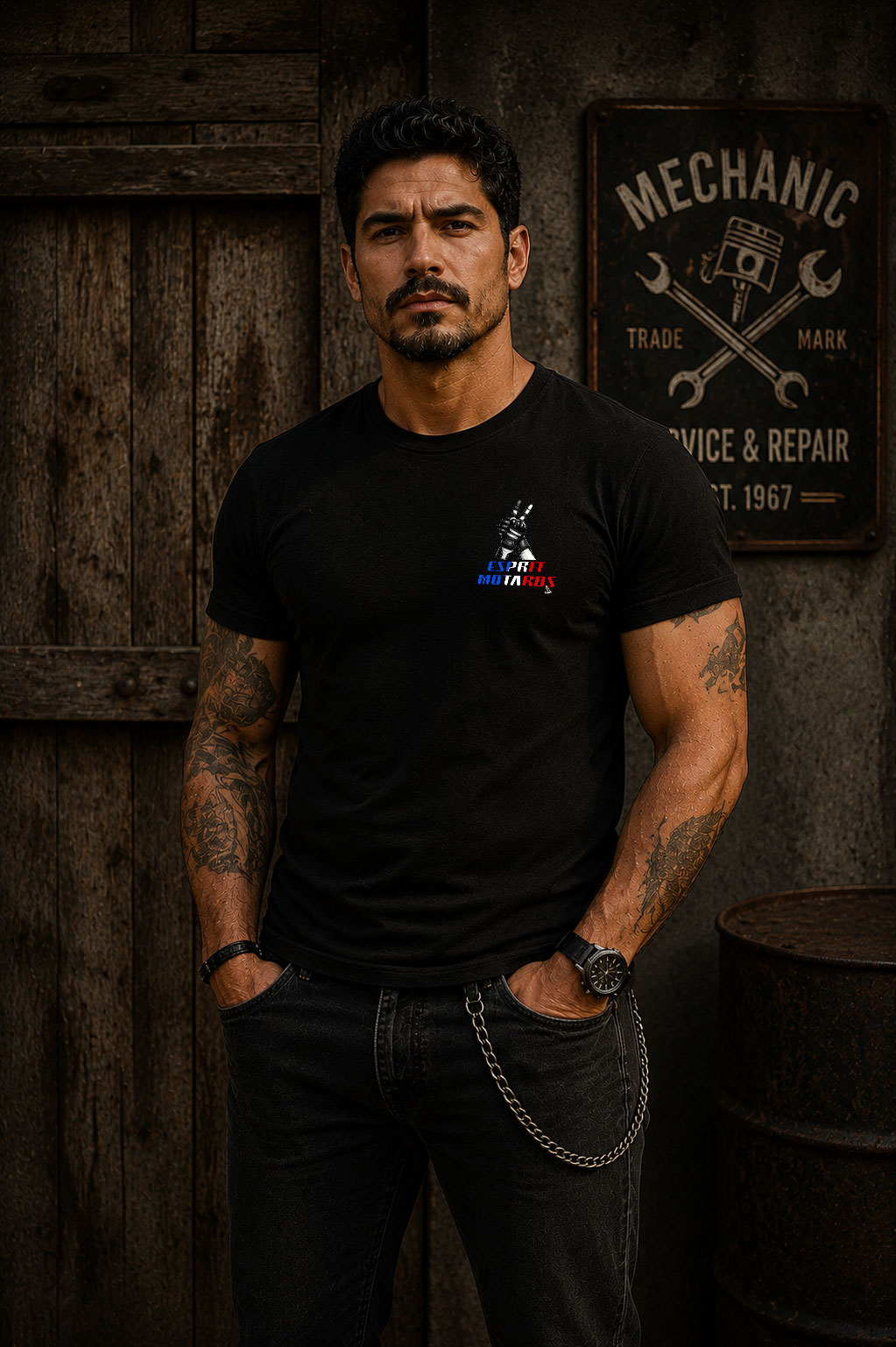 T-Shirt Homme - couché de soleil – Image 4