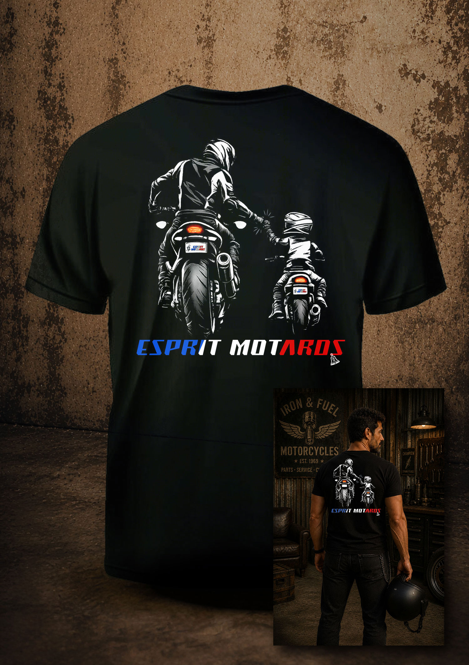 T-Shirt Homme - Père & Fils – L'Héritage Motard