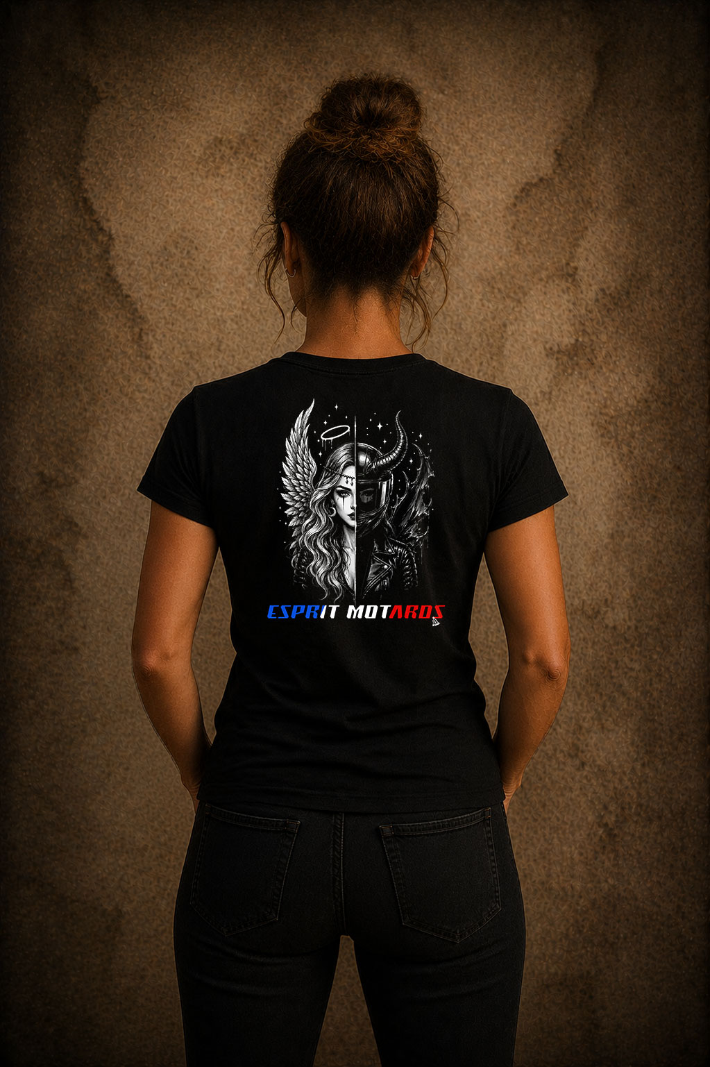 T-shirt Femme « Ange & Démon Équilibre Intérieur » – Image 3
