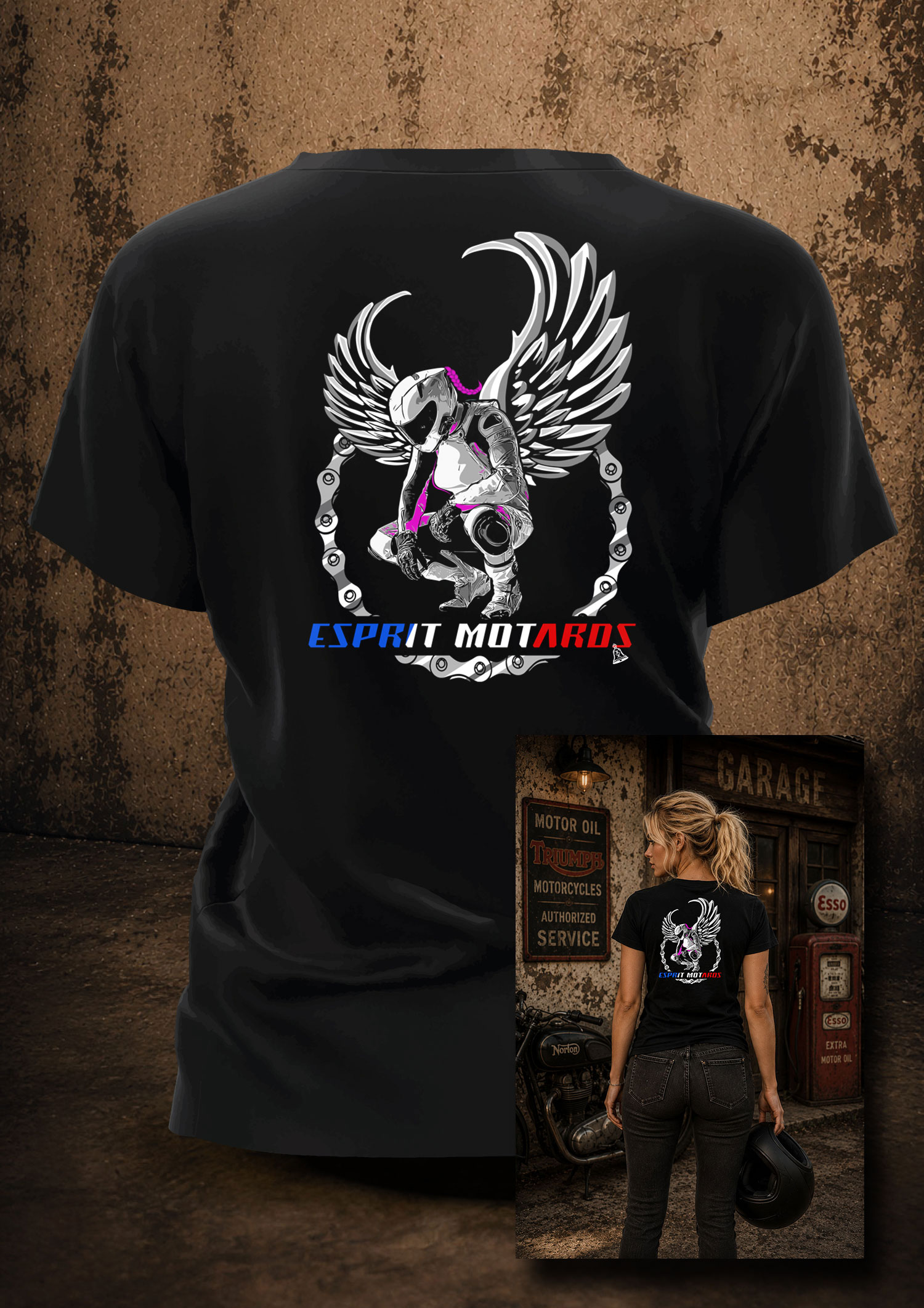 T-Shirt Femme - Ange de la route