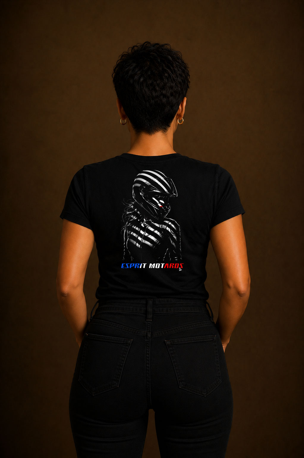 T-shirt Femme « L'Ombre de la Motarde » – Image 3