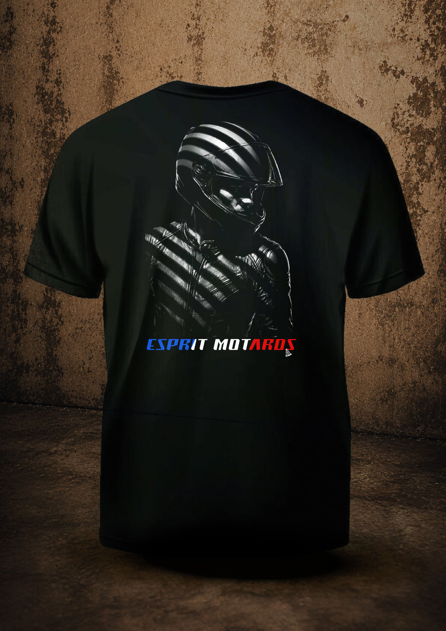 T-shirt Homme « L'Ombre du Motard » – Image 2