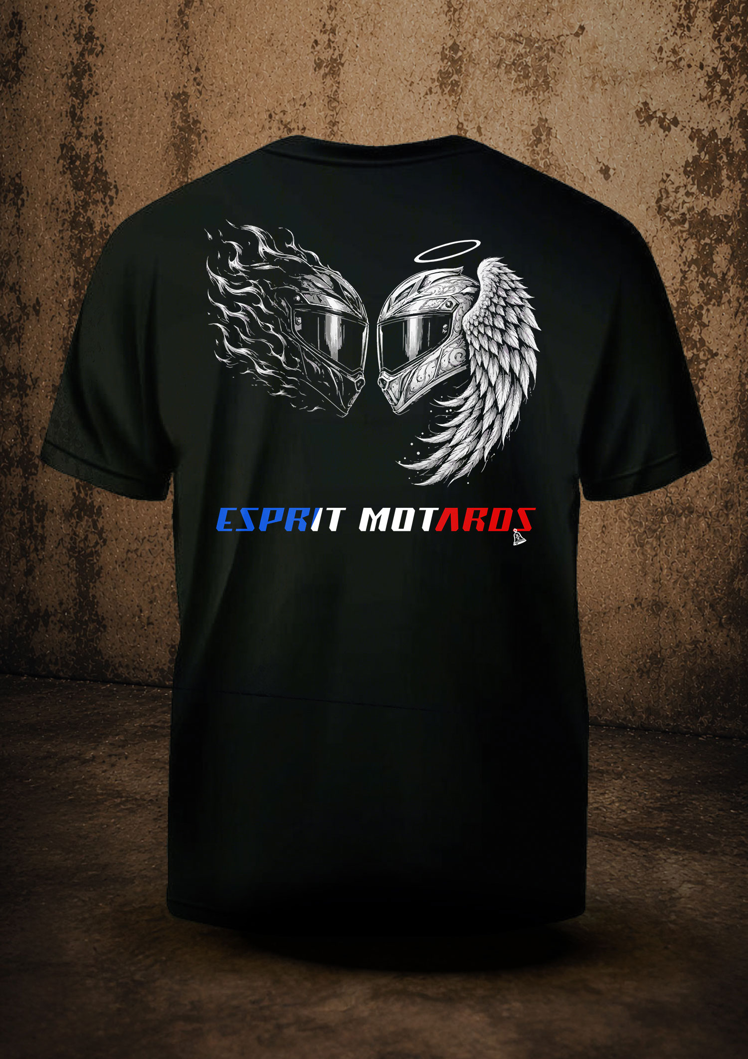 T-shirt Homme Motard « Deux Âmes, Une Passion » – Image 2